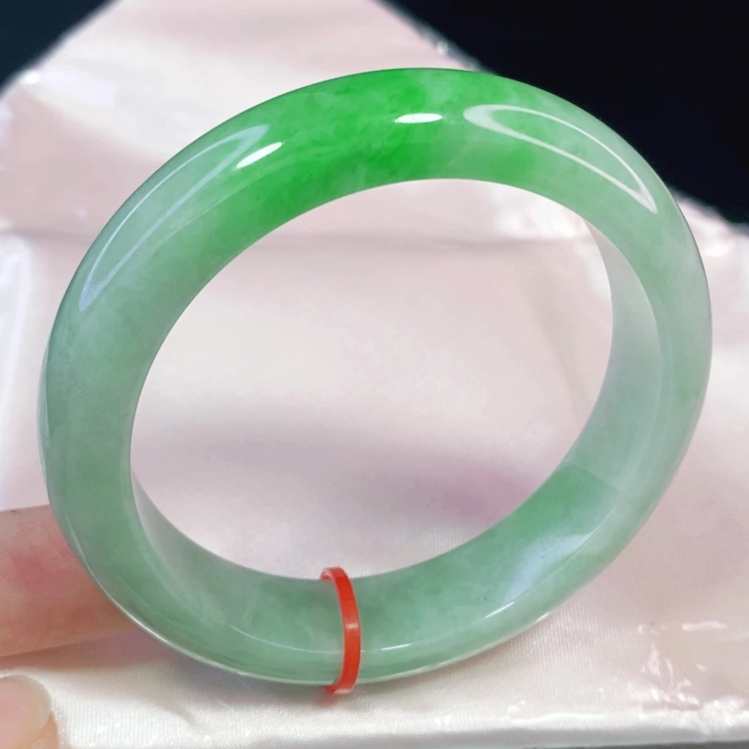 未镶嵌手镯翡翠53.6正圈