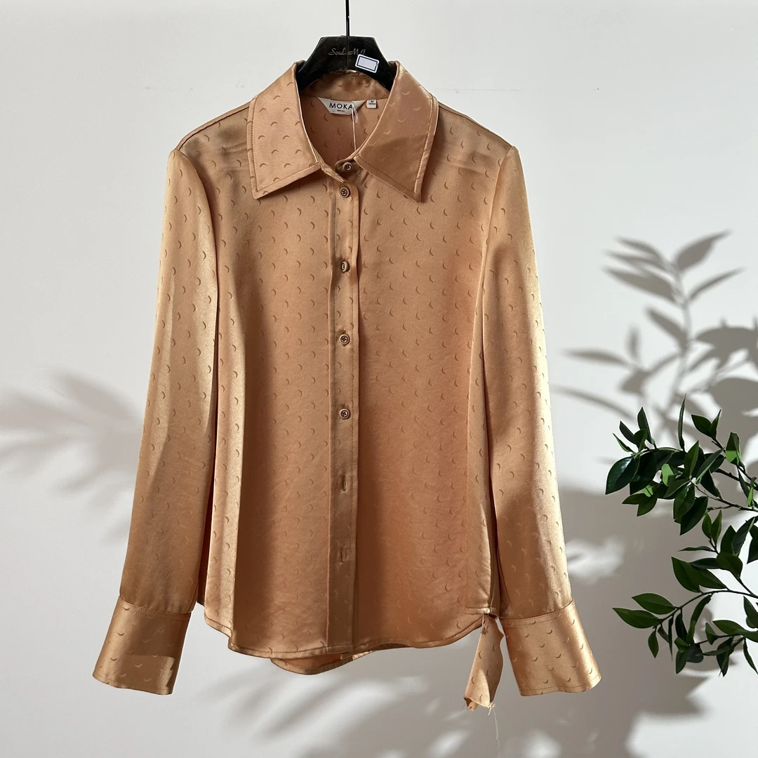 100%重磅醋酸复古休闲衬衫（B-66）