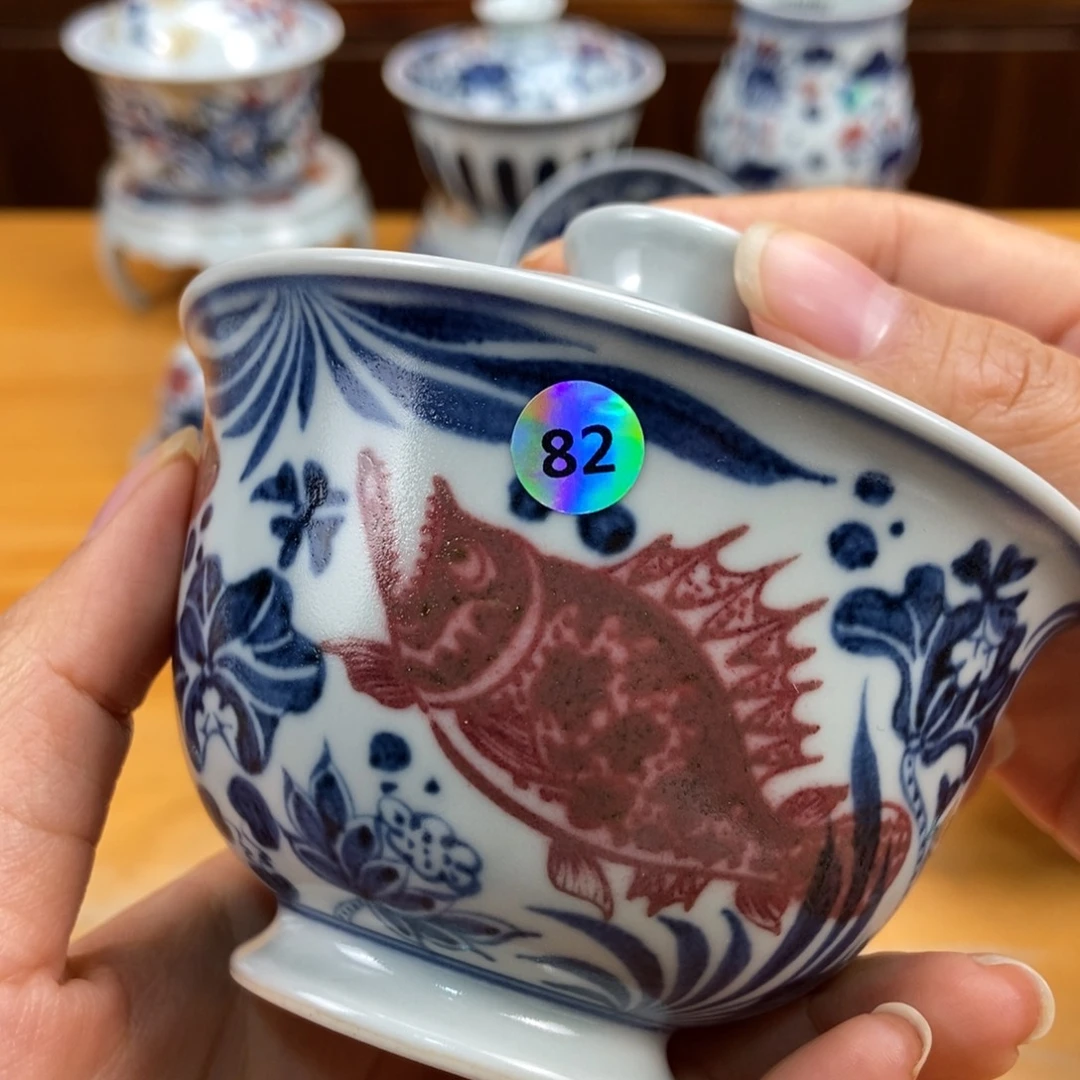 手绘现代茶具非古董