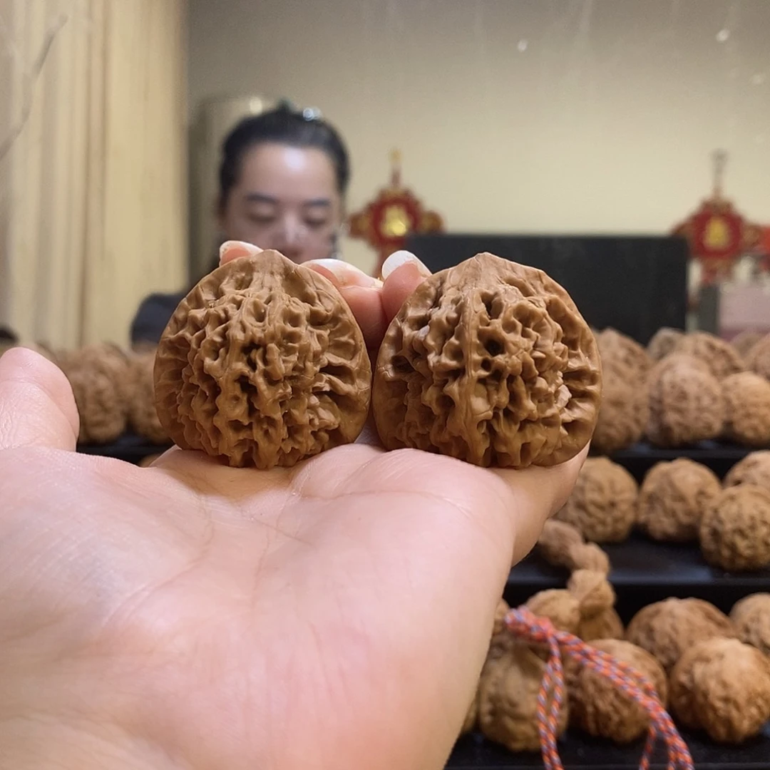 把件文玩核桃38秦闷有黄