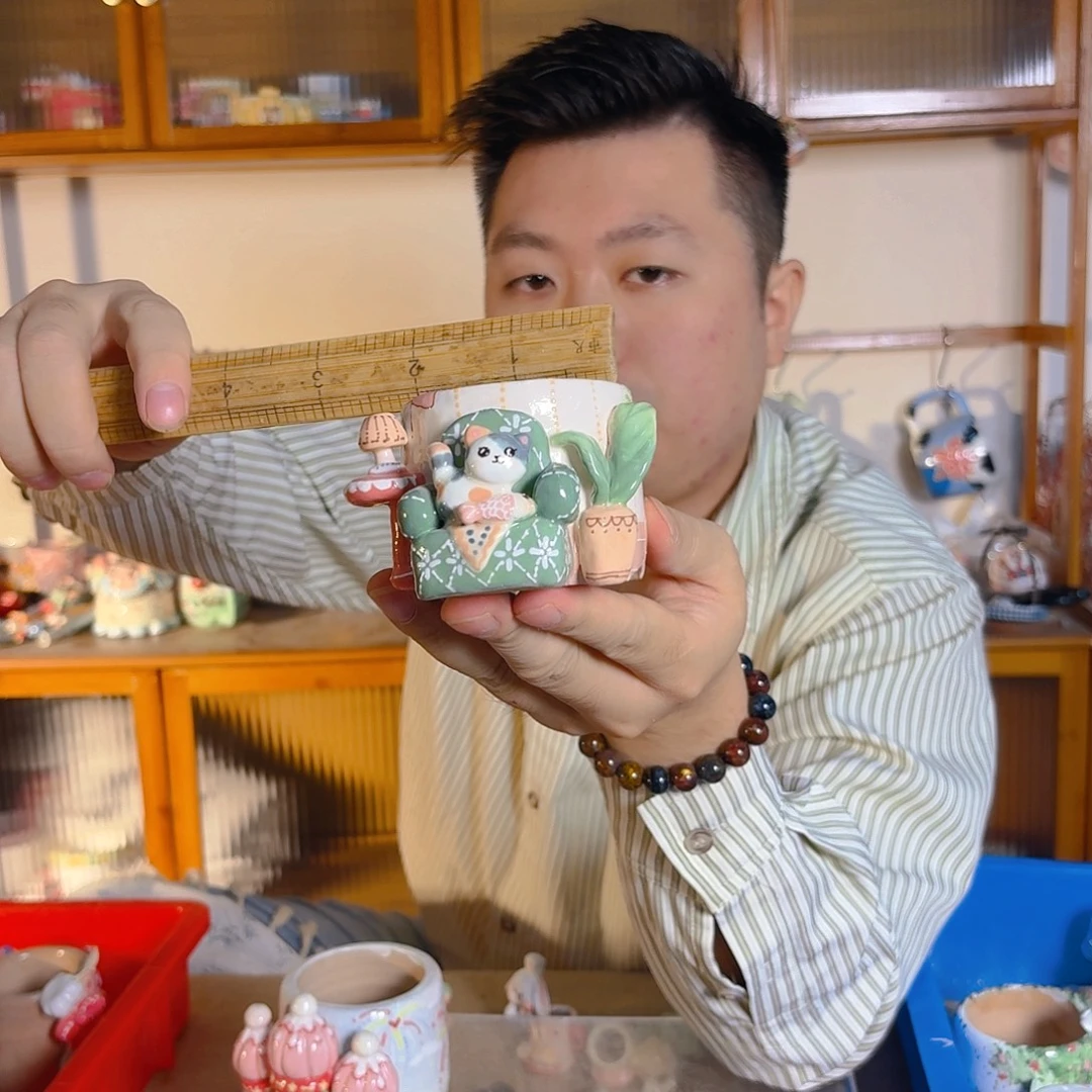 老梧家的手工多肉花盆