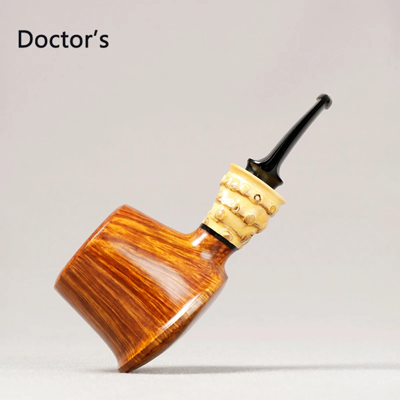 俄罗斯Doctor‘s 医生 双闪电竹节火山直斗 3毫米  石楠木烟斗