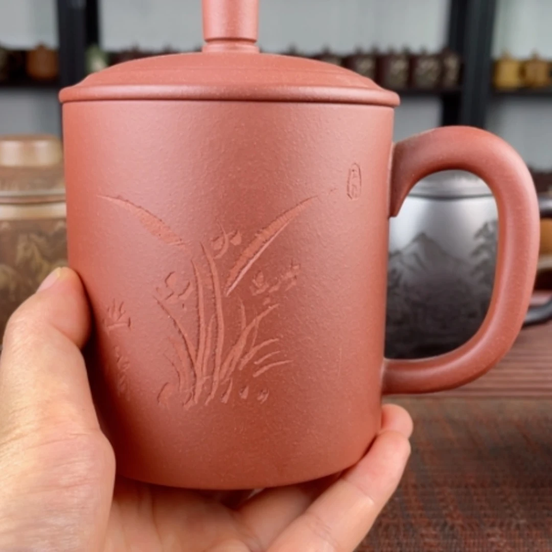 【闪购商品】茶杯紫砂宜兴原矿紫砂盖杯微瑕