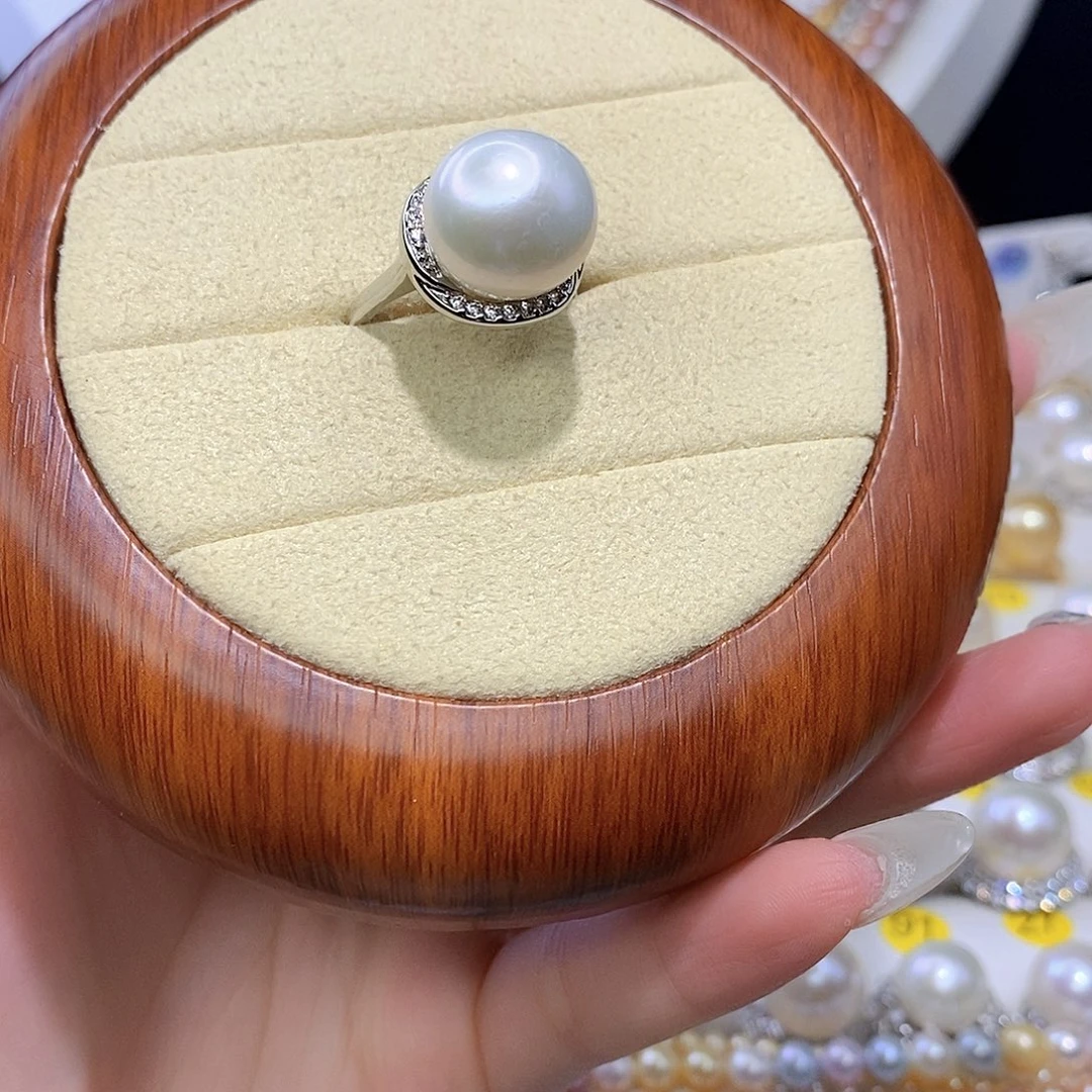合金戒指淡水珍珠F