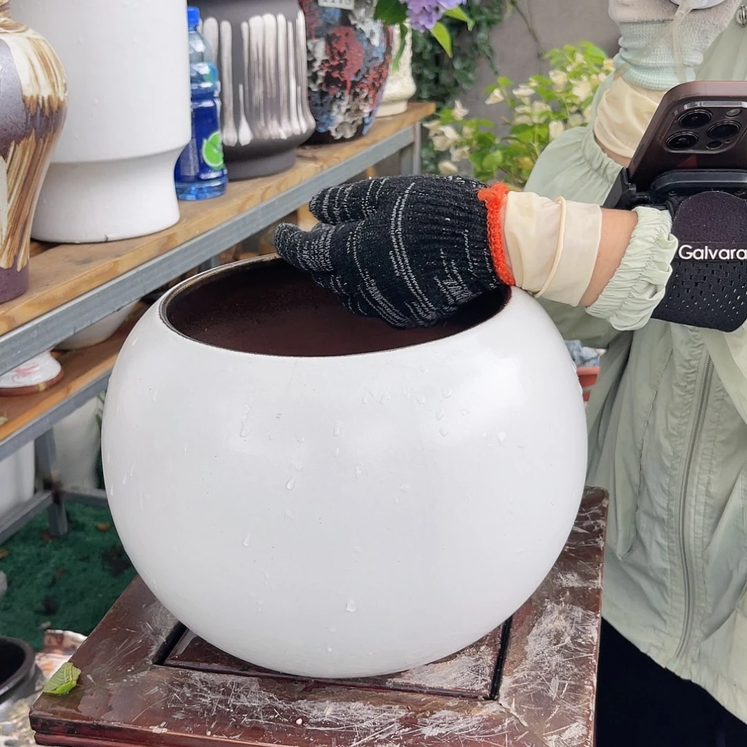 紫砂花盆王嫂花盆0609-ts04高21内19