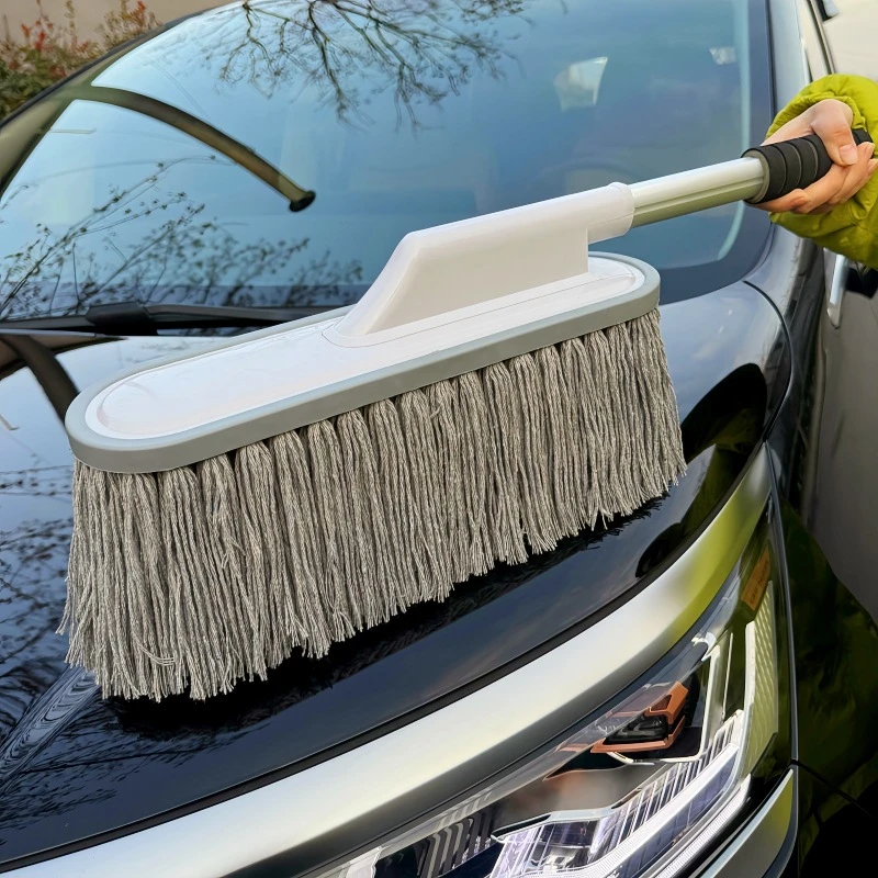 汽车除尘油掸子擦车神器洗车毛刷子工具全套扫灰清洁蜡拖专用拖把
