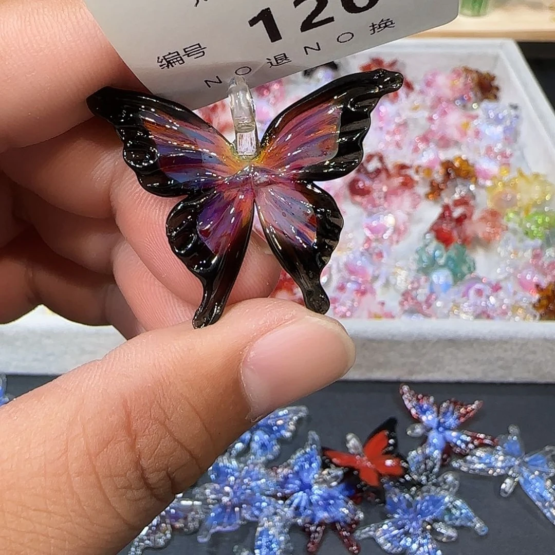 琉璃颈饰꒰****꒱120蝴蝶