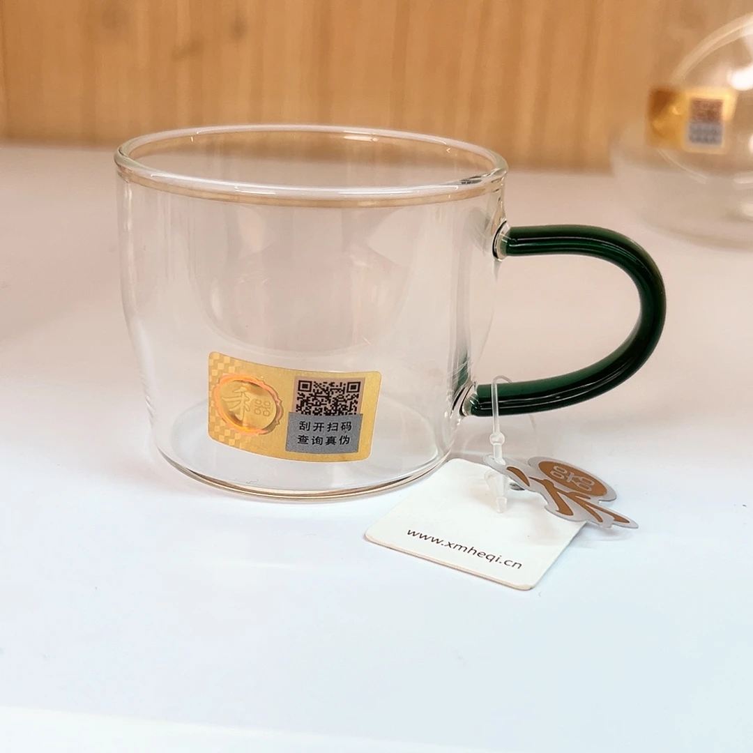 禾器清尚杯墨绿色一对