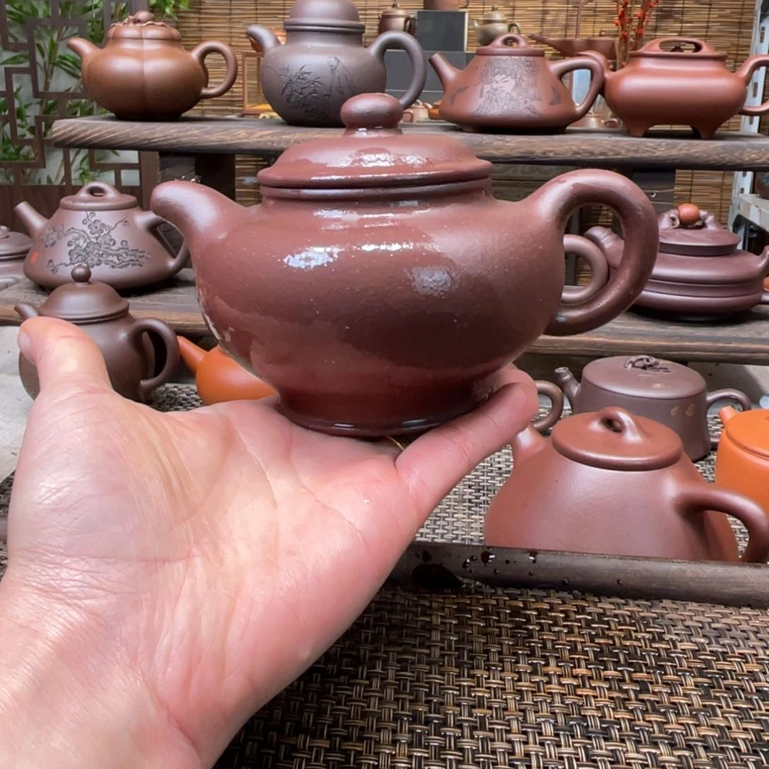 紫砂茶壶宜兴原矿紫砂手工制320