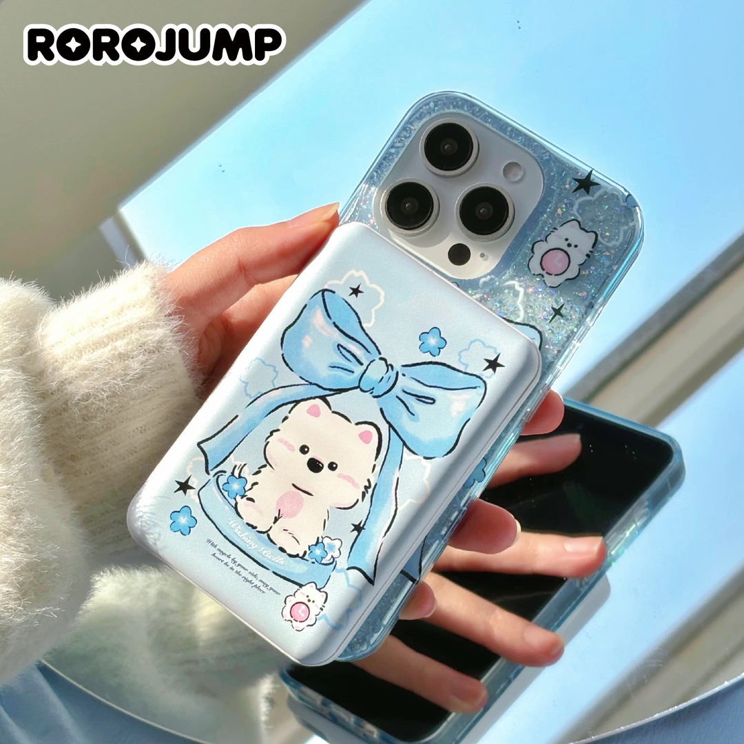 【3C安全认证】肉肉酱春日系列磁吸充电宝便携移动电源快充带线可爱