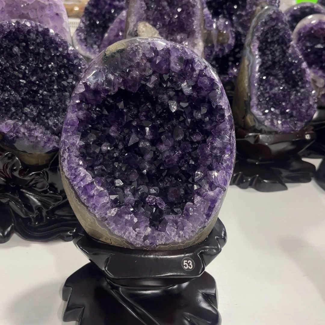 紫晶摆件未镶嵌水晶