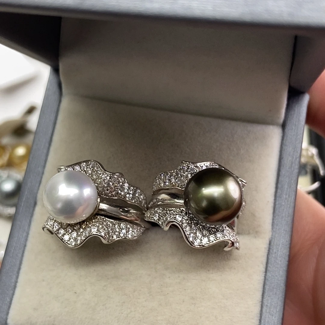 幸***满海水珍珠戒指银S925镶嵌