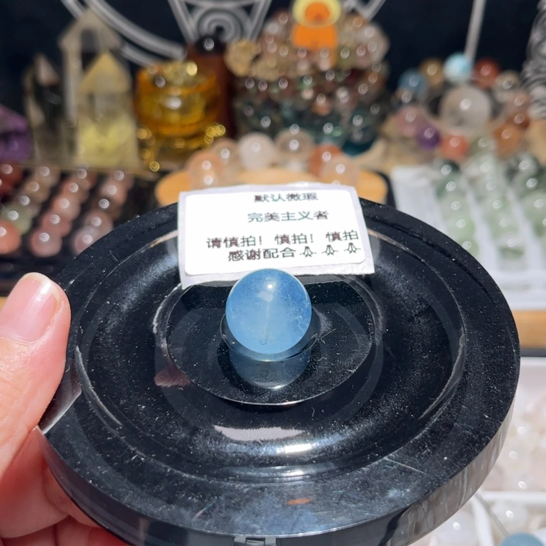 水晶手链未镶嵌暴***①海蓝宝17.3