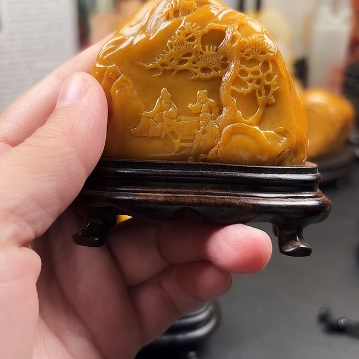 用***3寿山石印石寿山田黄石