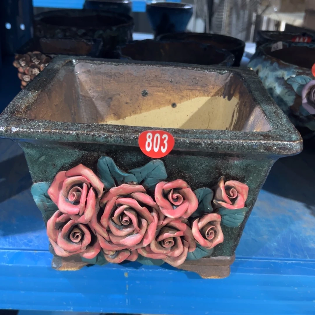 微瑕803 号陶然花器手工制作