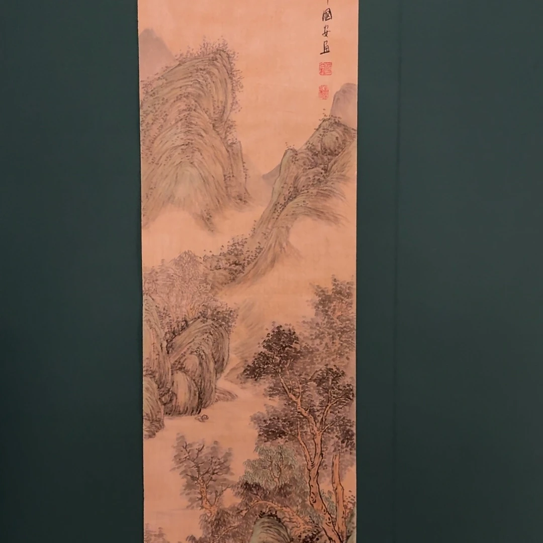 国画丁老师画作画作