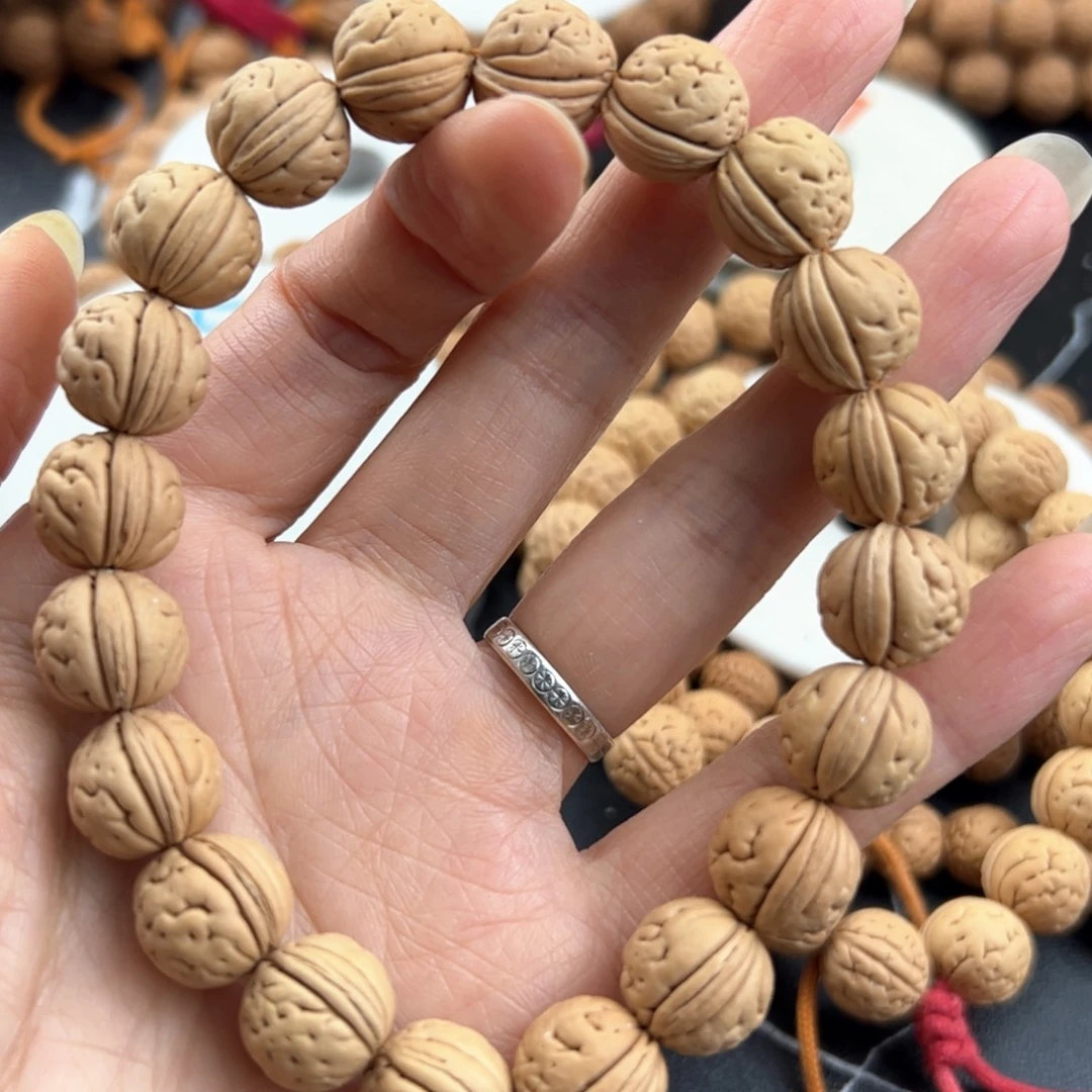 无***转桃核手串野生山桃核手串手链