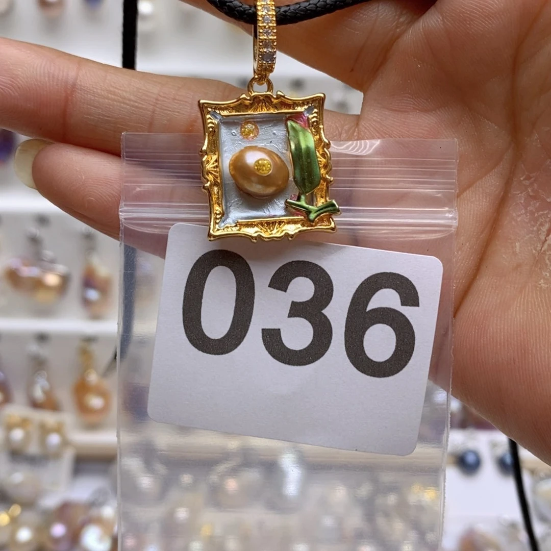 淡水珍珠颈饰合金36