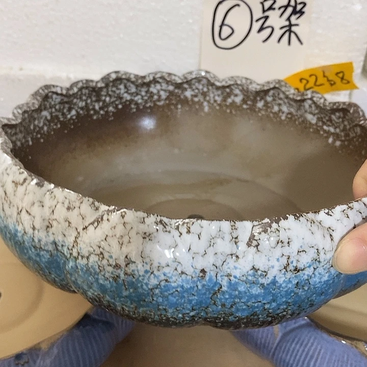 摆件陶盆有孔 瑕疵介意勿拍