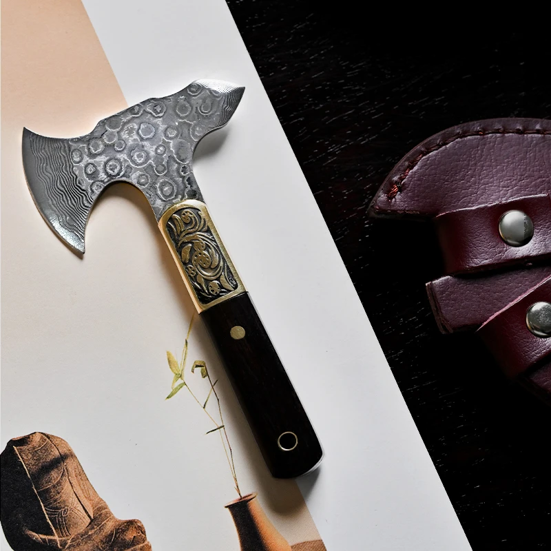 不锈钢大马士革剑斧