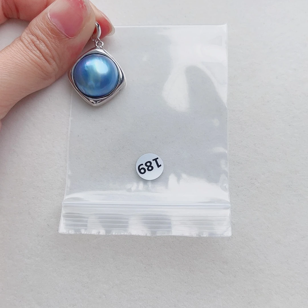 银S925镶嵌拼合珍珠（马贝珠）颈饰