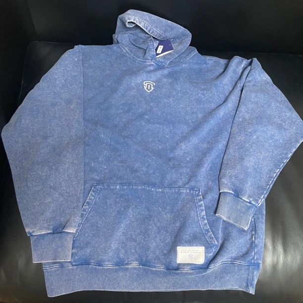 SOMA1美式宽松 复古街头 蜡染做旧 420克重磅水洗纯棉连帽卫衣