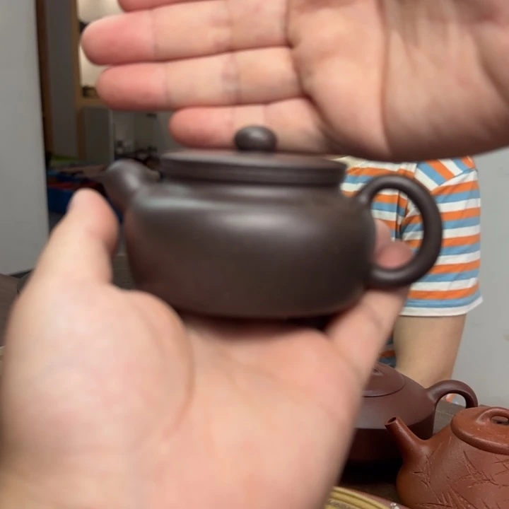 茶壶紫砂天青泥大炮嘴壶