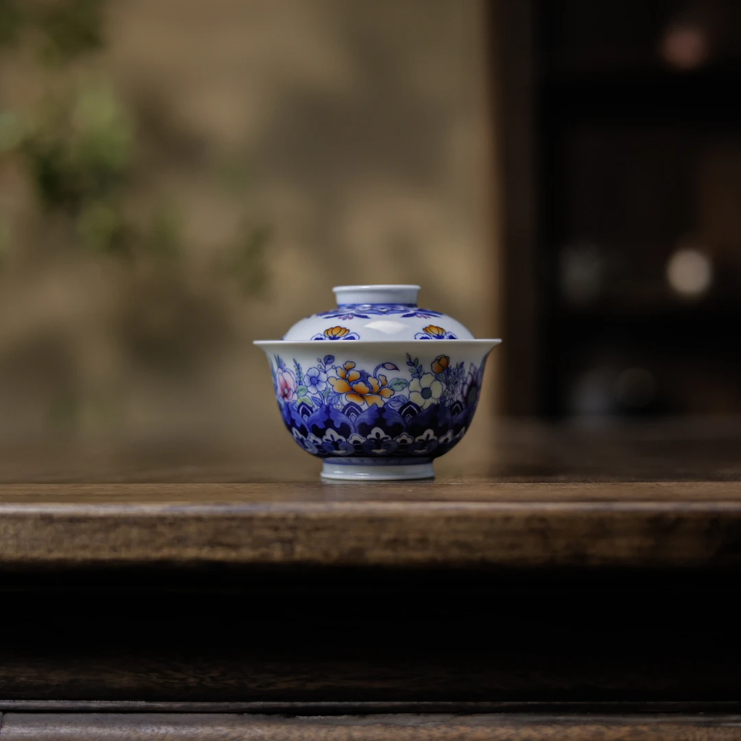 【悦生活】宝华万象-卓君-盖碗-140ml（卓君S0215）