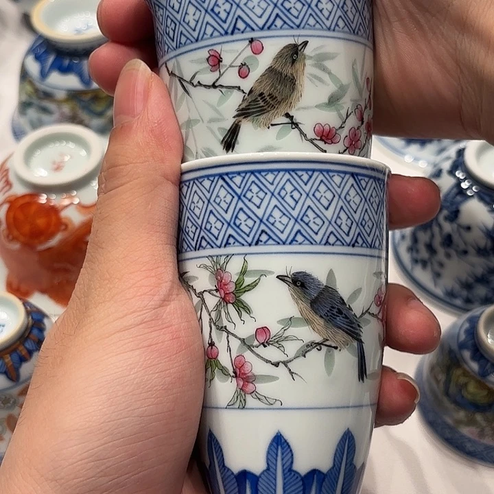 风***子景德镇陶瓷杯子的