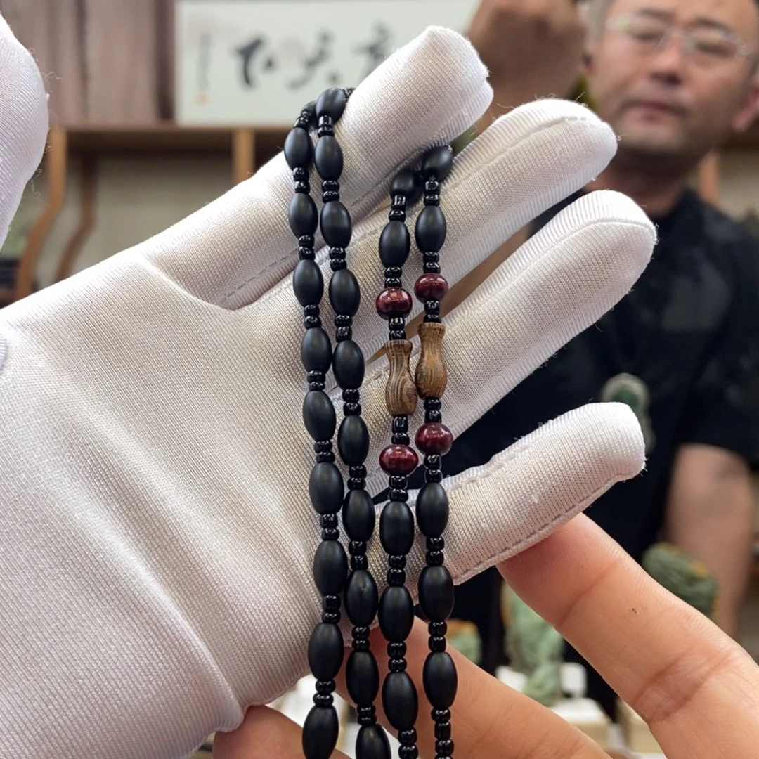 黑曜岩未镶嵌颈饰