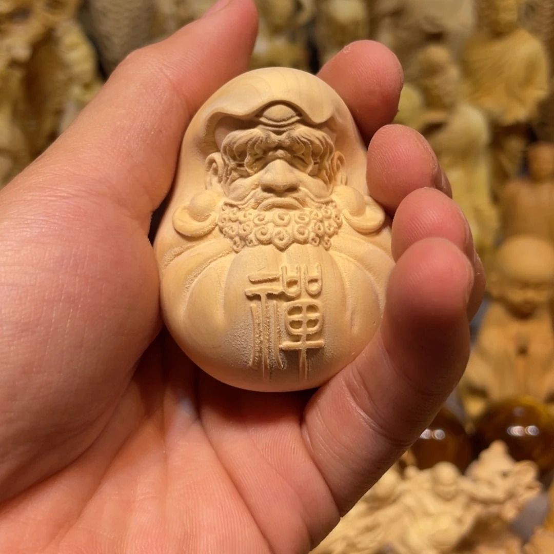 黄杨木小瑕疵达摩蛋