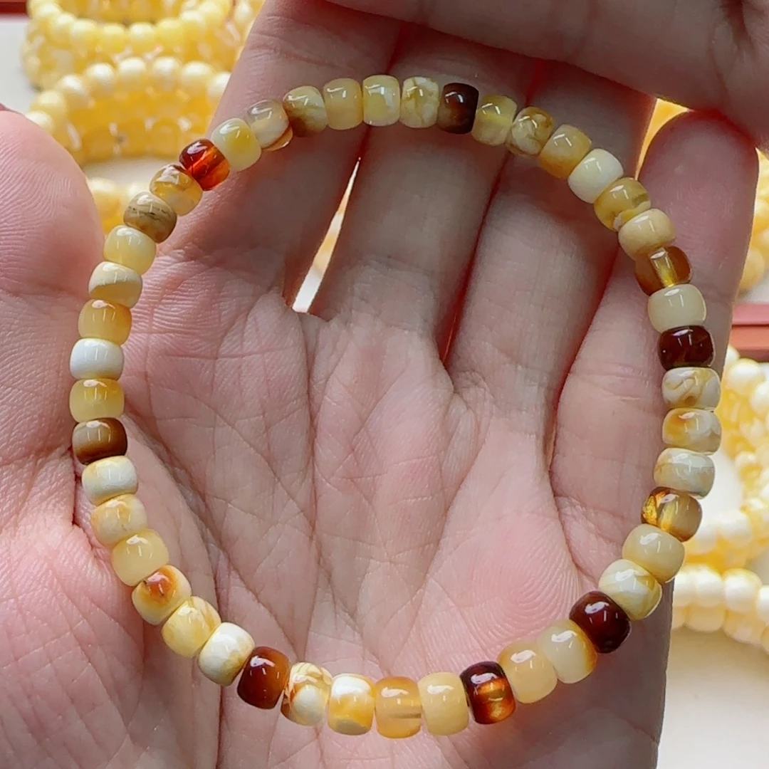 琥珀未镶嵌手链蜜蜡手串