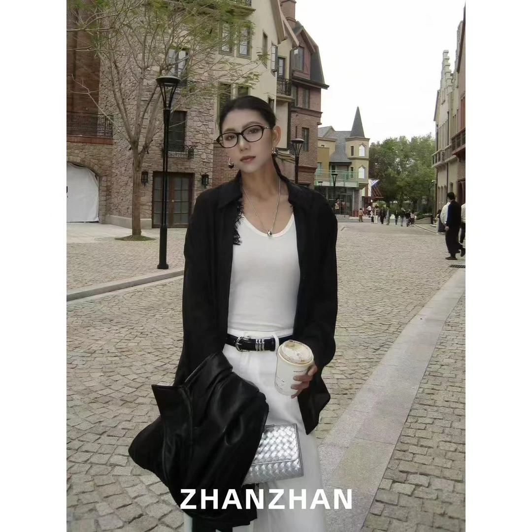 ZHANZHAN【足尖舞蹈】蕾丝小V领衬衫ZZS9121