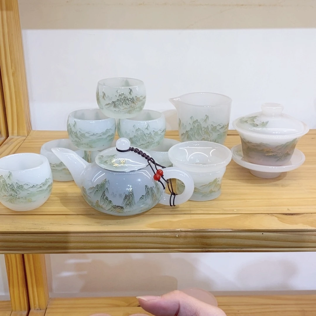 双***园千里江山套装 茶壶 不带礼盒 主人杯2