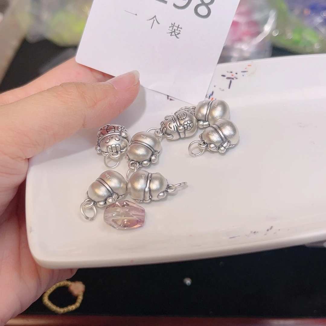 水晶珠宝半成品银S925镶嵌198