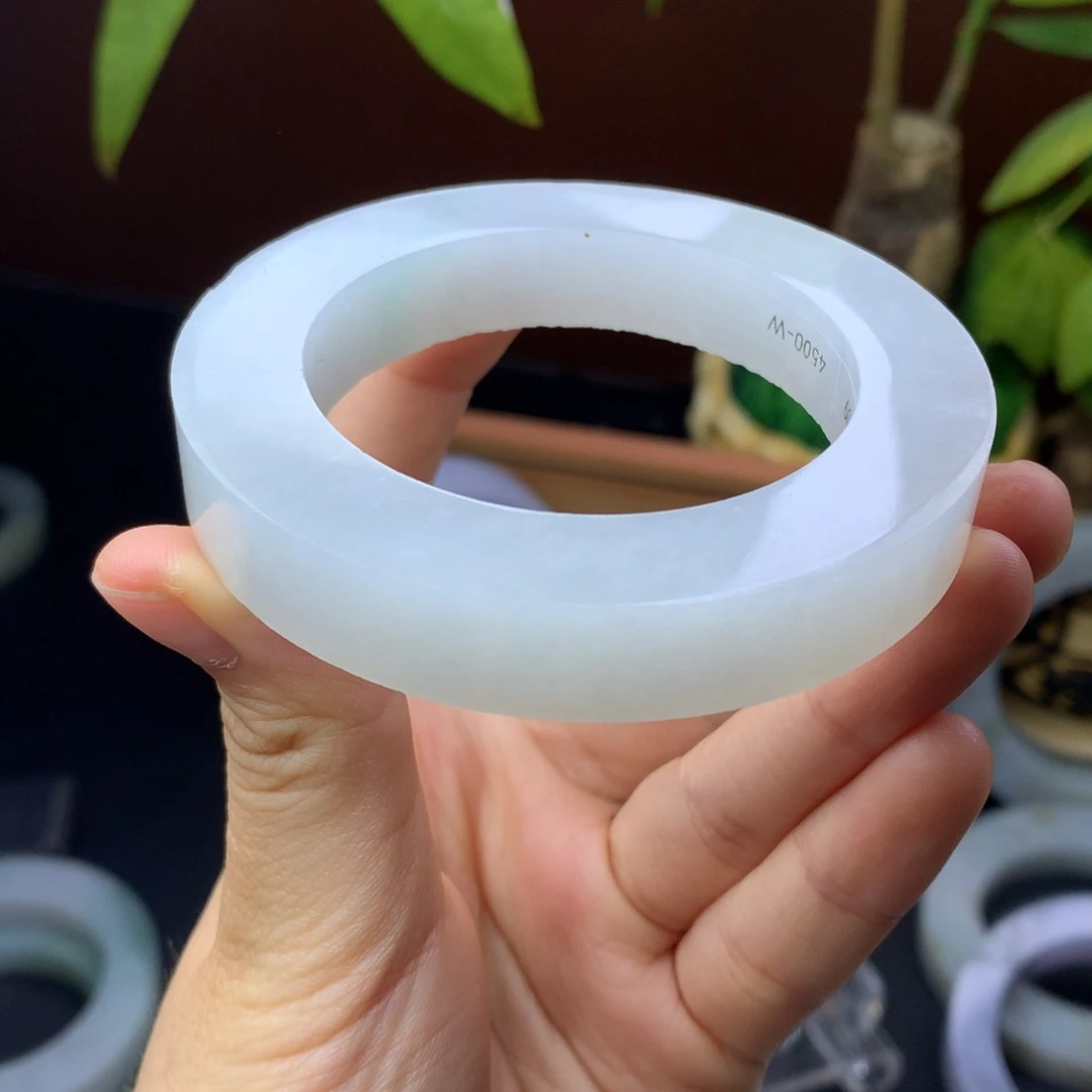 定制翡翠手镯未镶嵌定制不退不换49-56