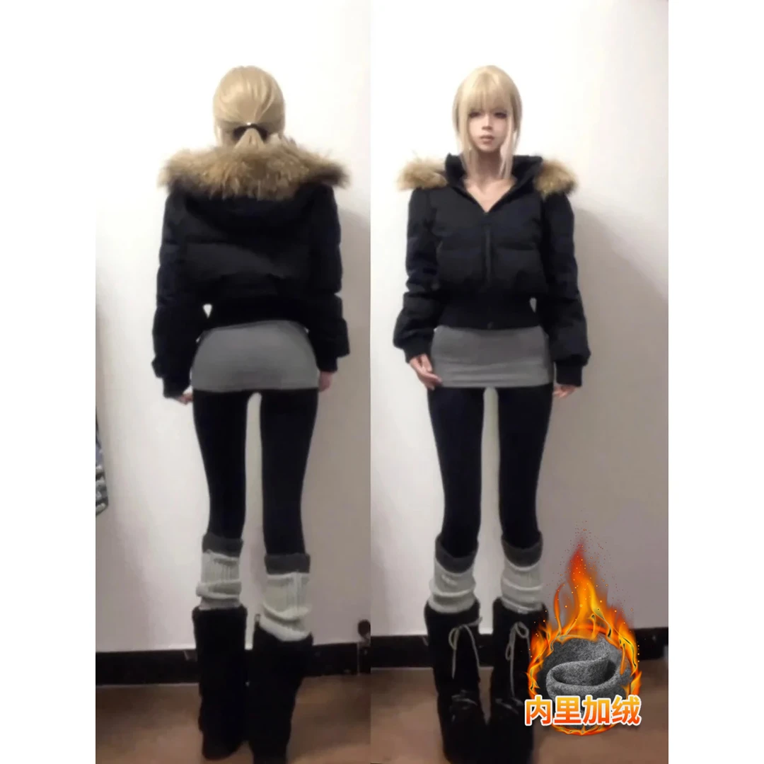 灰色加长打底衫女内搭加绒厚秋冬季中长款遮屁股修身紧身长袖上衣