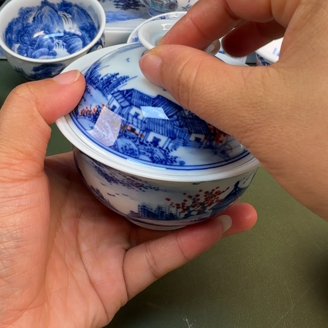 陶瓷景德镇纯手绘茶具圆圆221