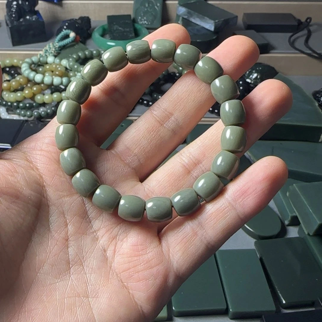 和田玉（青玉）手串未镶嵌