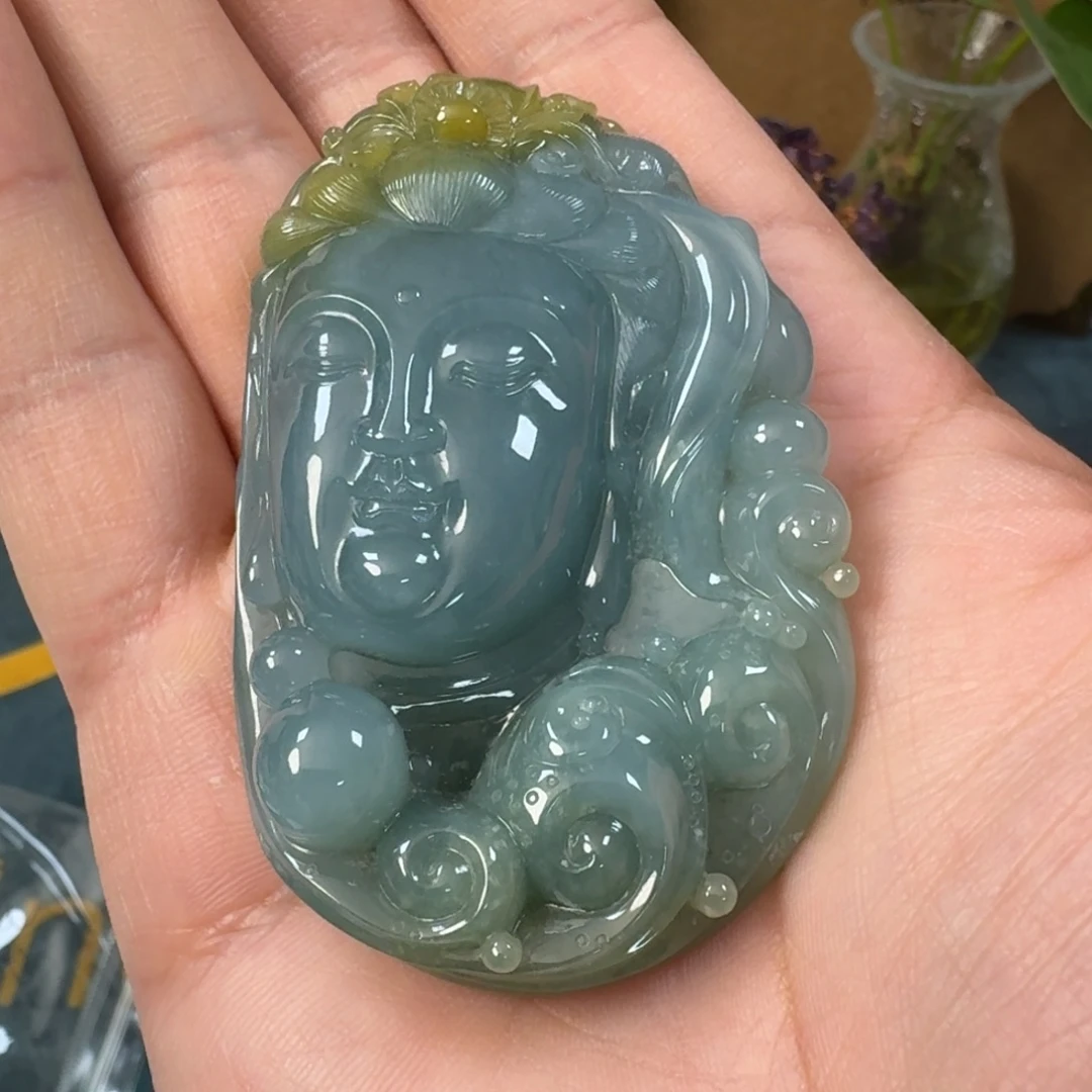 翡翠未镶嵌颈饰翡翠挂件