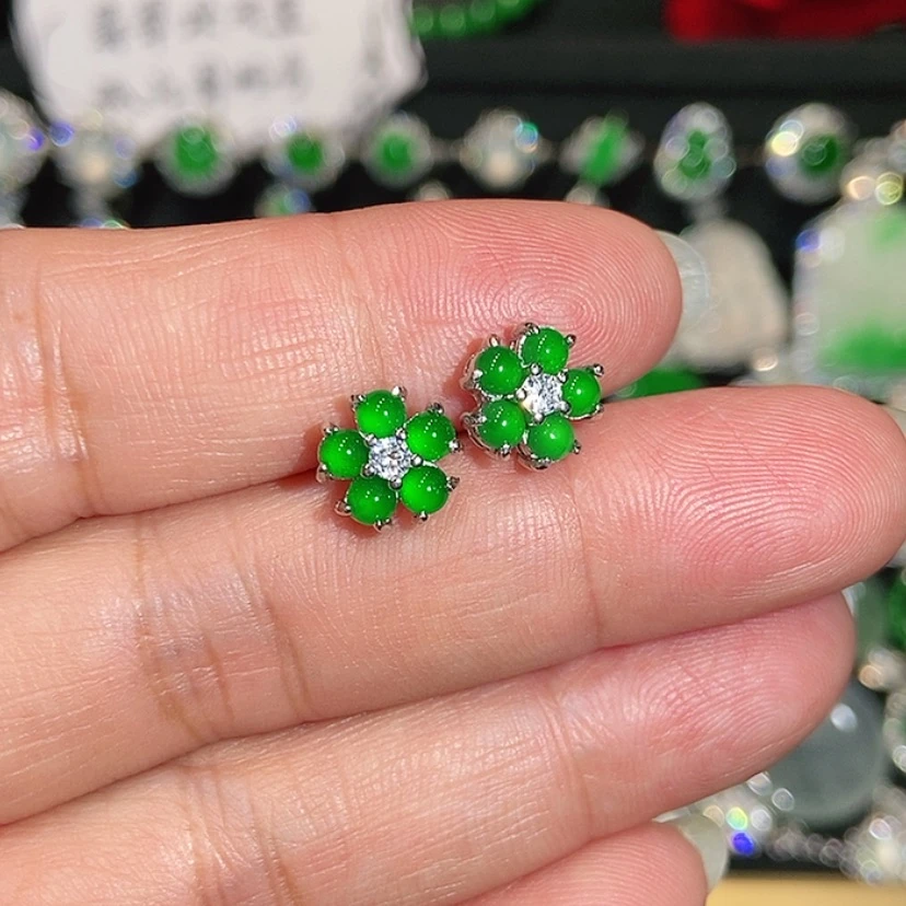 【闪购商品】未镶嵌翡翠耳饰天然翡翠