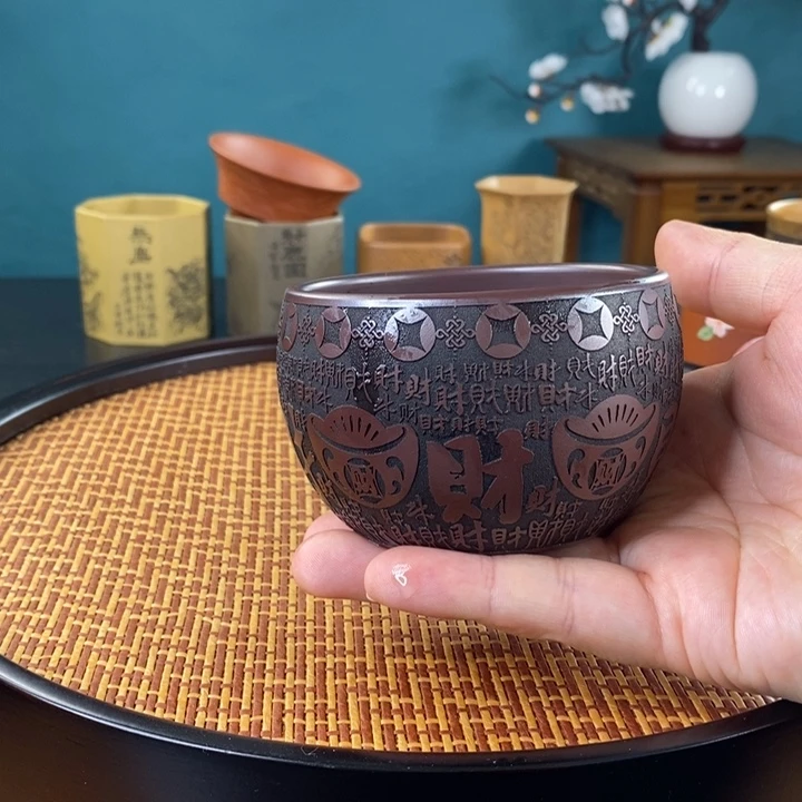 茶杯紫砂紫砂茶杯