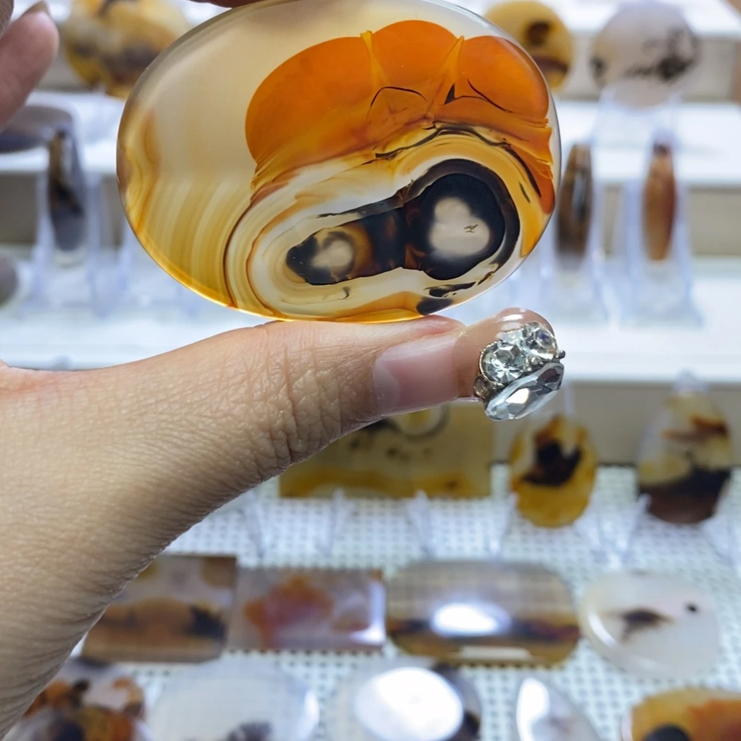 玛瑙/玉髓未镶嵌吊坠(不含链)