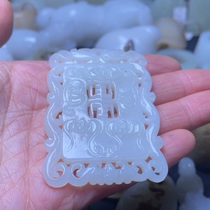 和田玉挂件未镶嵌@*哥