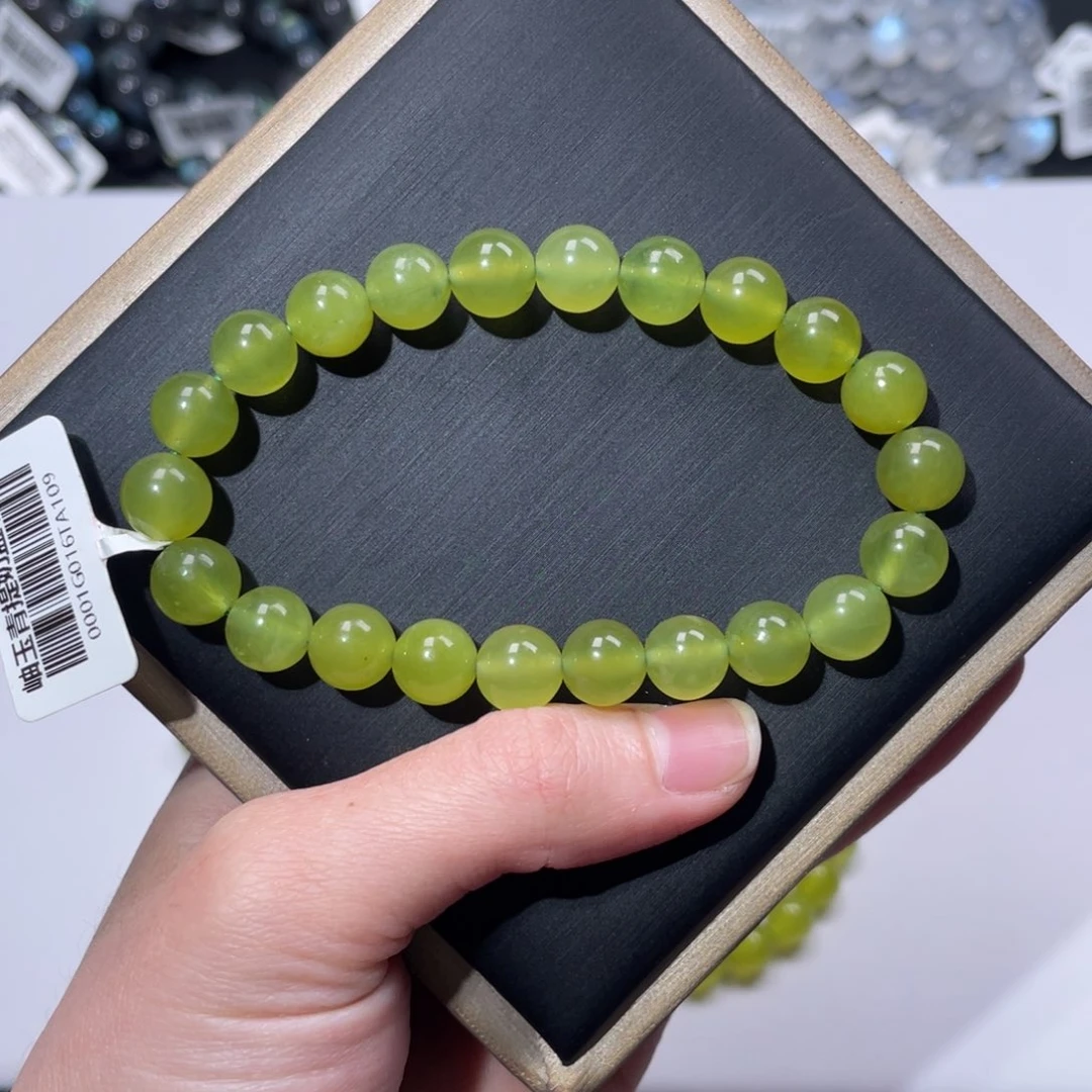 沪***文岫玉未镶嵌手链岫玉8m+