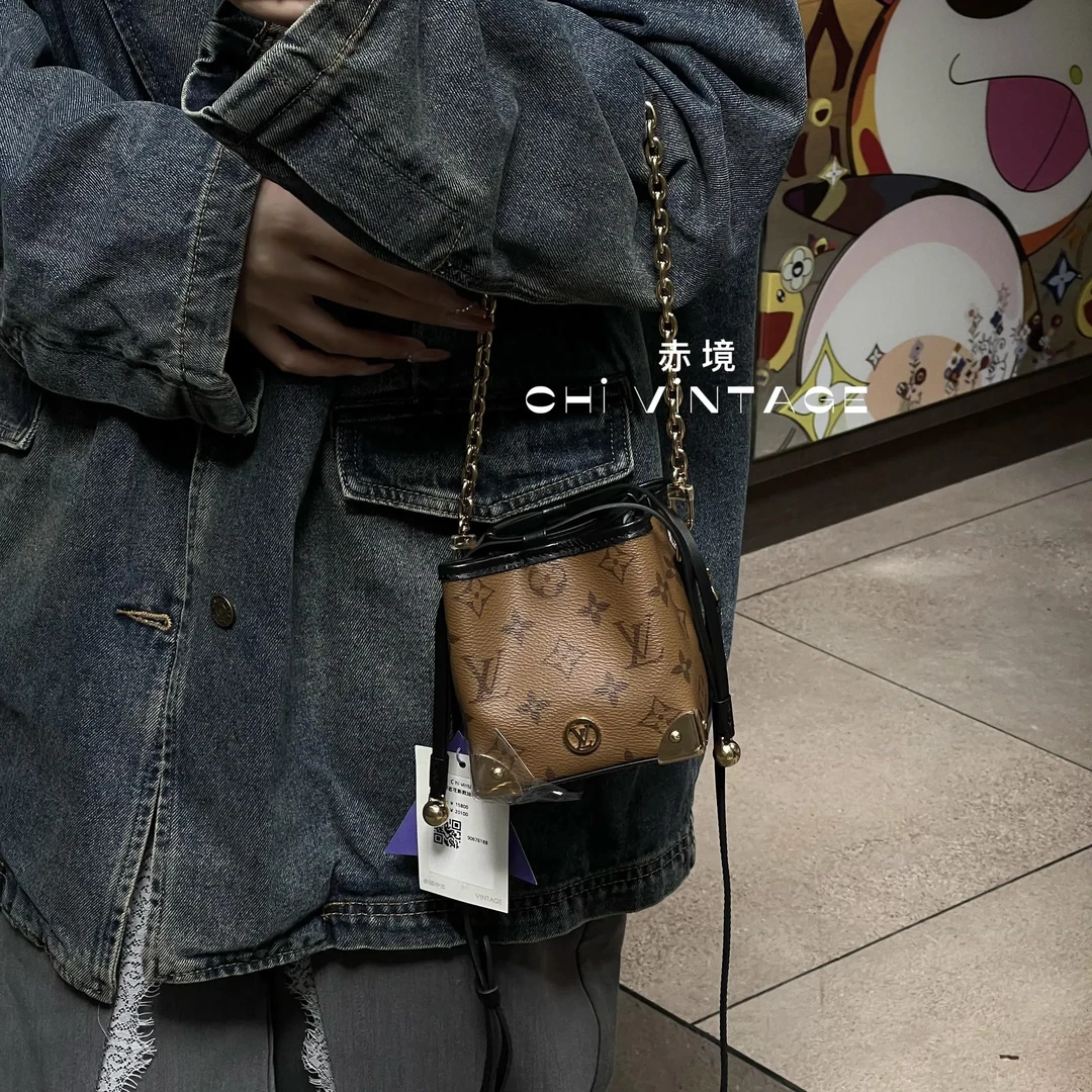 99新 LouisVuitton/路易威登 9329 新款老花烧麦芯片款