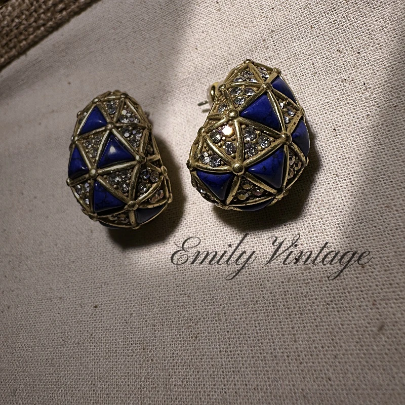 铜合金仿水晶耳饰 铜合金仿水晶耳饰 【1649】Emily Vintage珍藏款