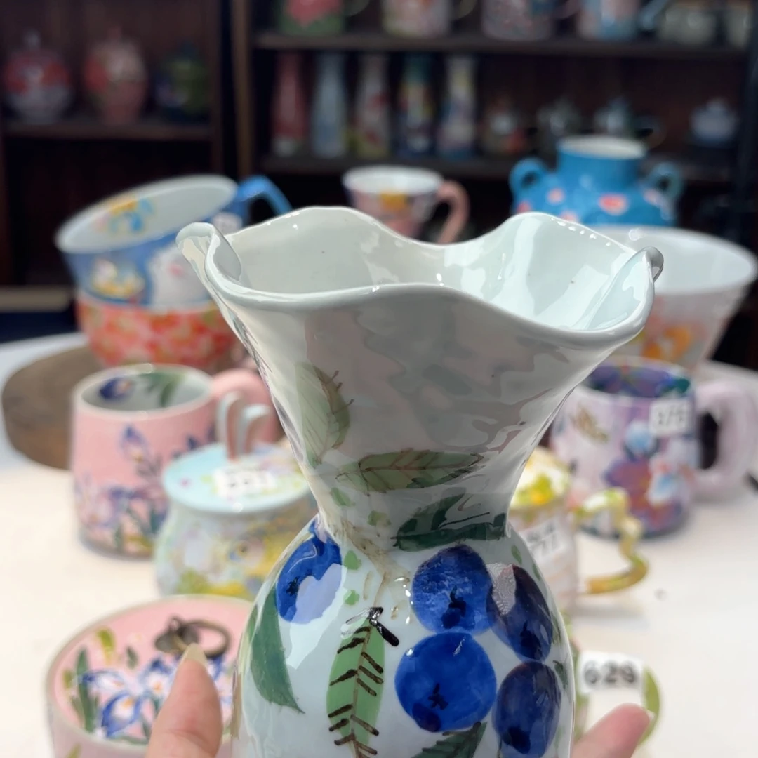 雨**～景德镇手绘高温釉下彩陶瓷茶具