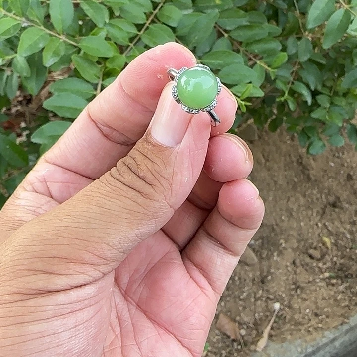 和田玉（碧玉）银S925镶嵌颈饰