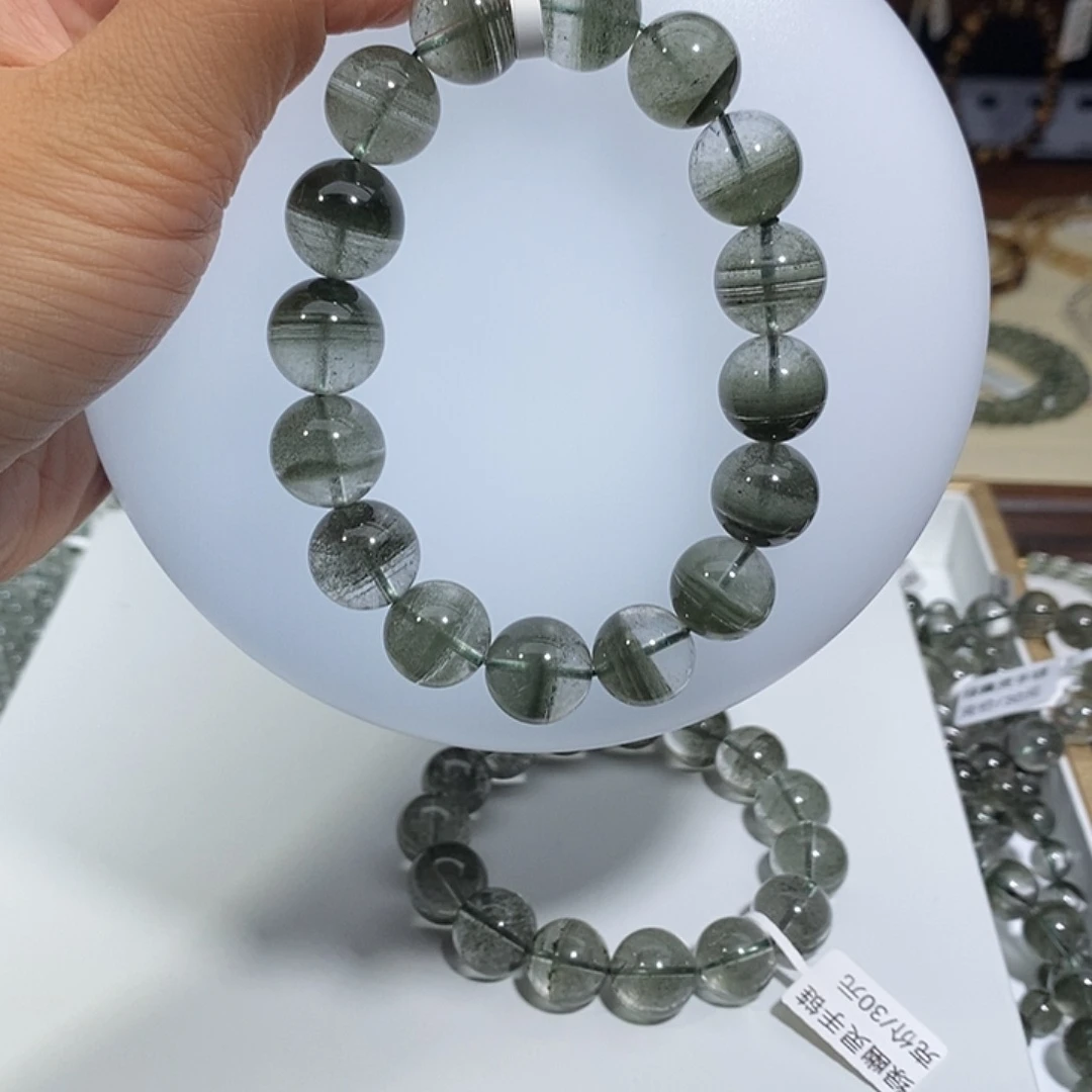 巴***p水晶手链未镶嵌绿幽灵手链